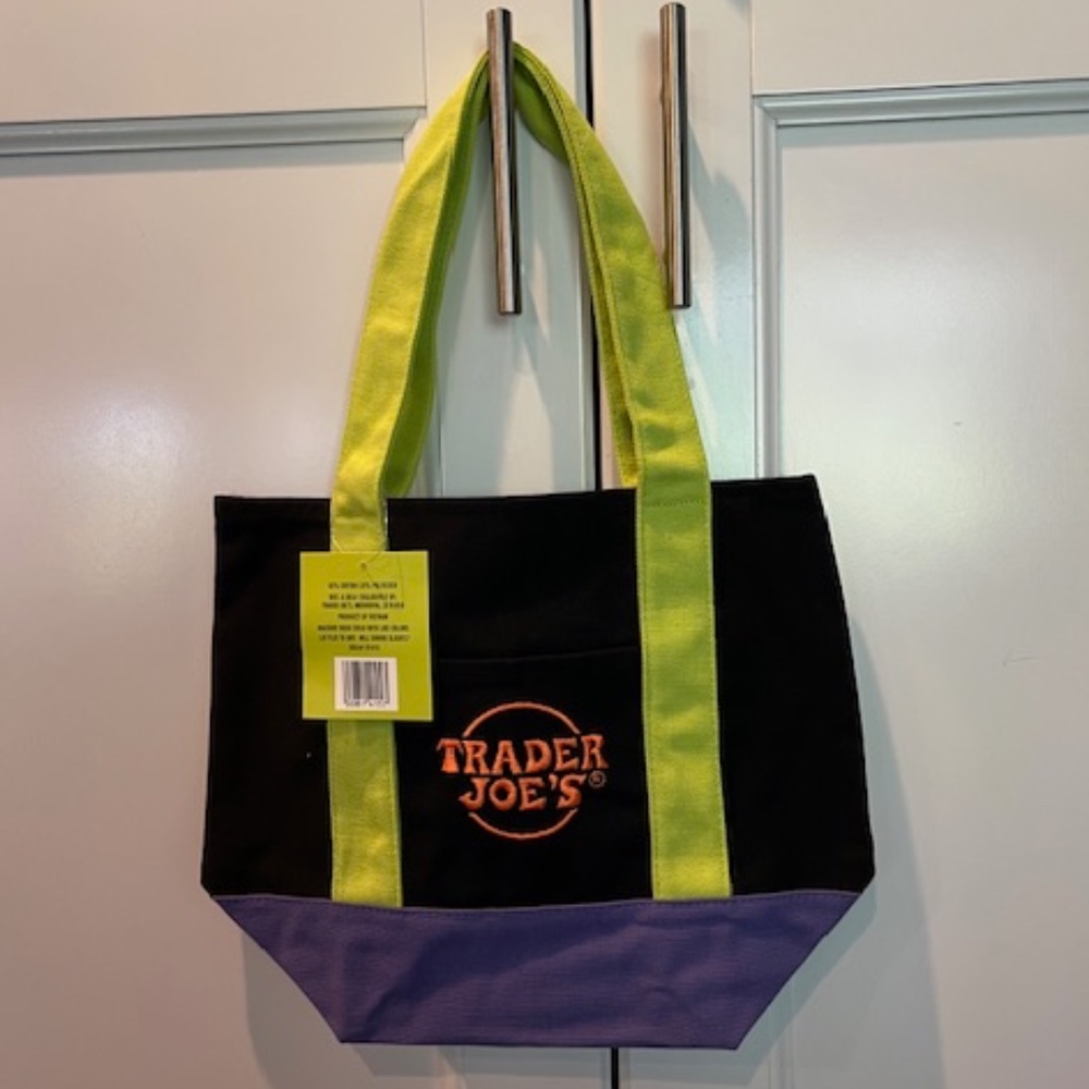 Trader Joe's Halloween Limited Edition Canvas Mini Tote - NEW w/tags